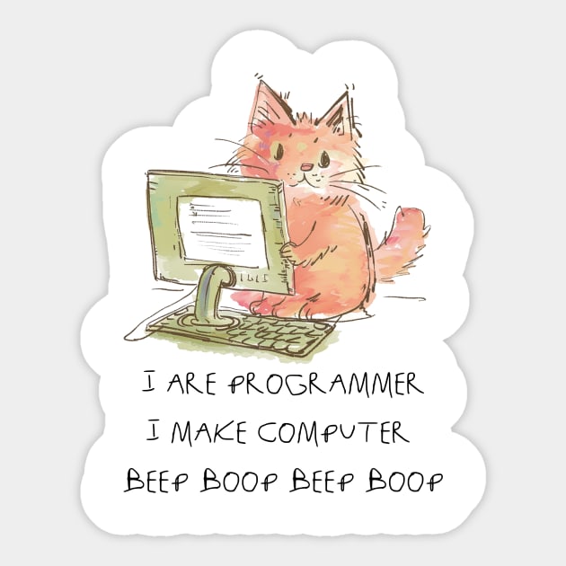I are Programmer.I make computer Sticker by VeryBadDrawings
